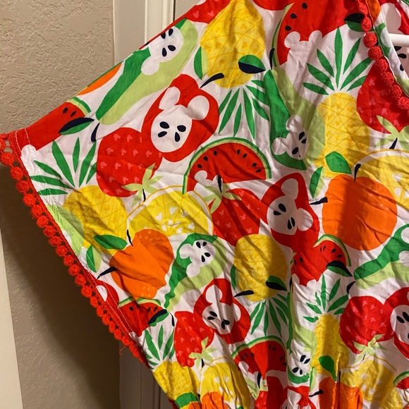 Disney Store XS Dress Mickey Mouse Fruit Summer Dress Short Length Slip Lined - Picture 3 of 10